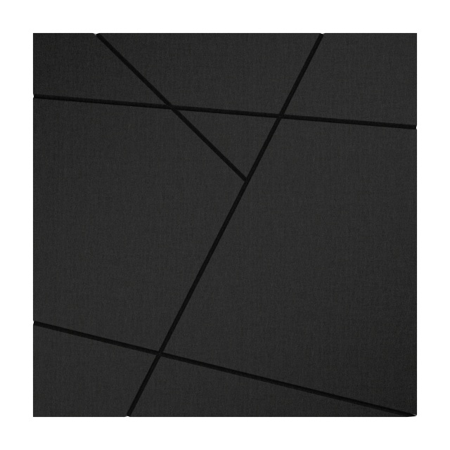 Tile Crosscut - Black - Momentum Textiles and Wallcovering