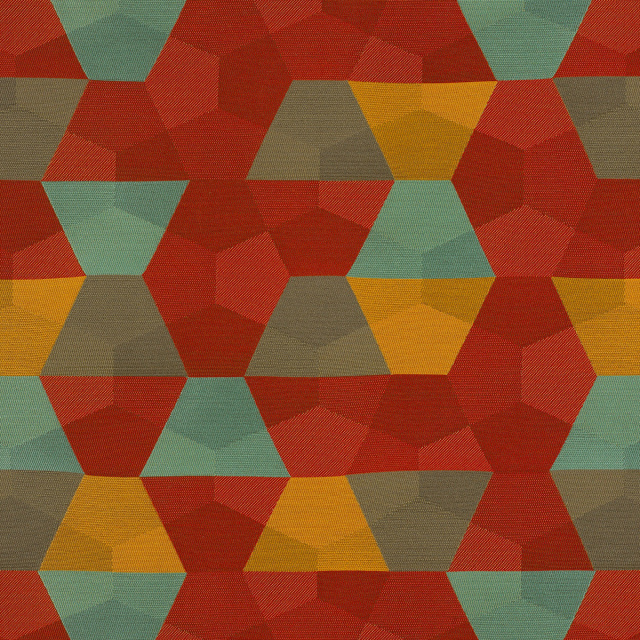 Fold vermilion momentum textiles and wallcovering