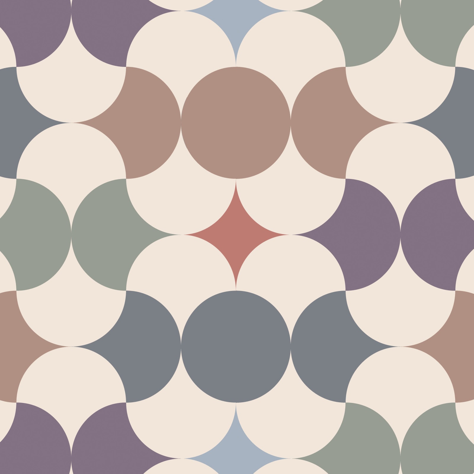 Dream Sequence: a digital art wallcovering customizable by scale, color, and more.