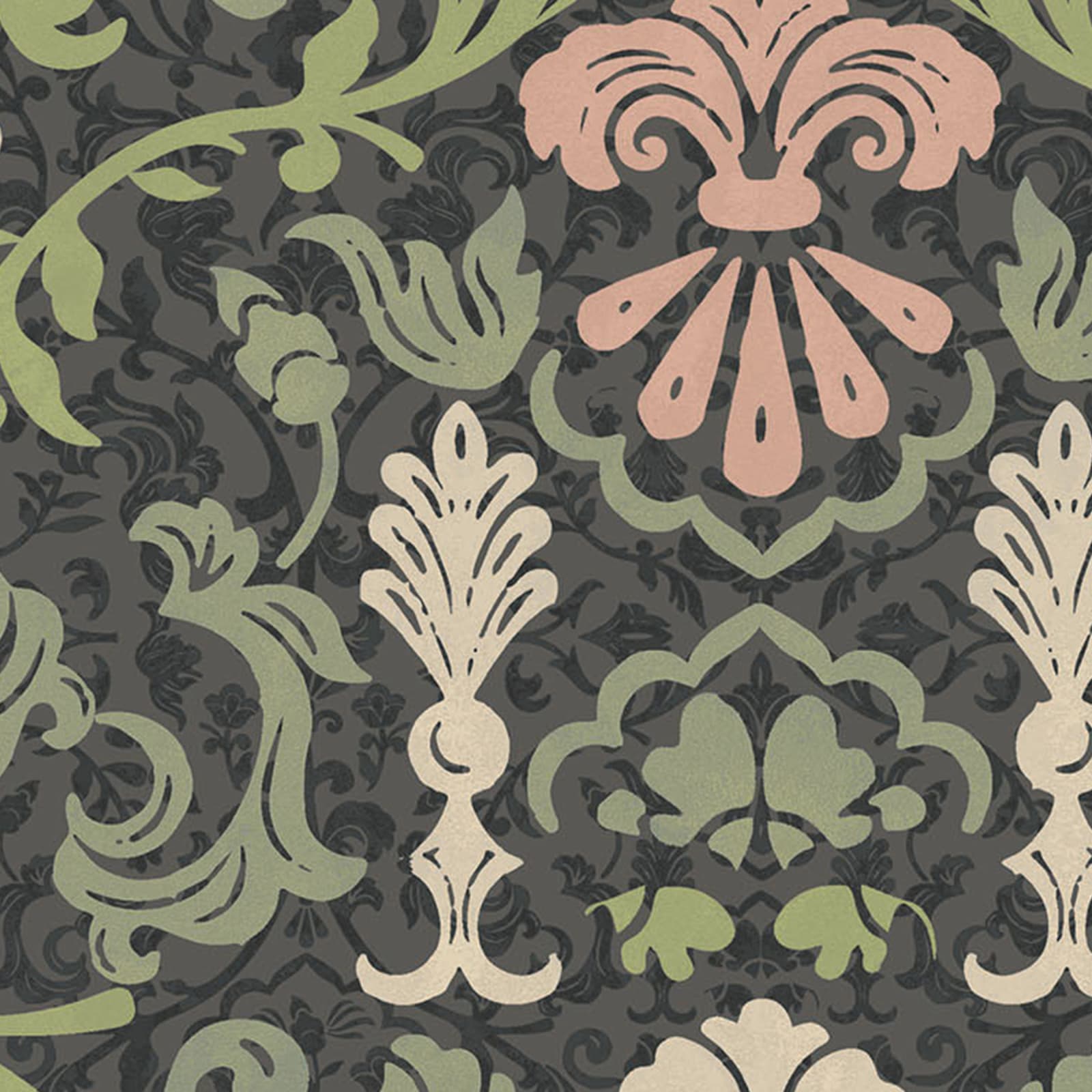 Empress Melange: a digital art wallcovering customizable by scale, color, and more.