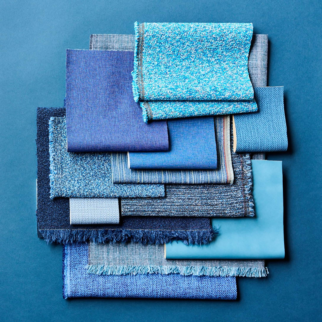 Blue textiles