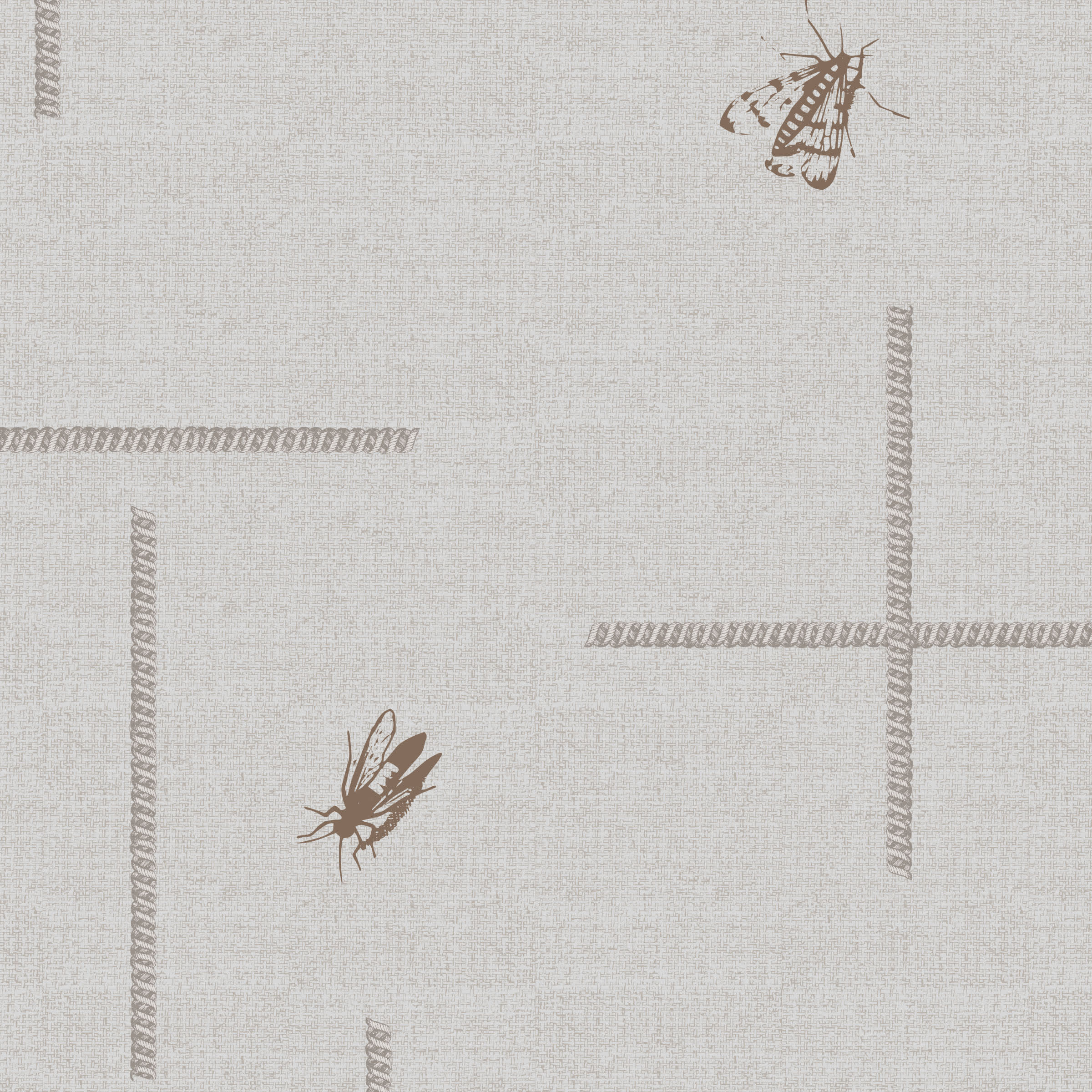 Bug Parade swatch: a novelty digital art wallcovering customizable by scale, color, and more.