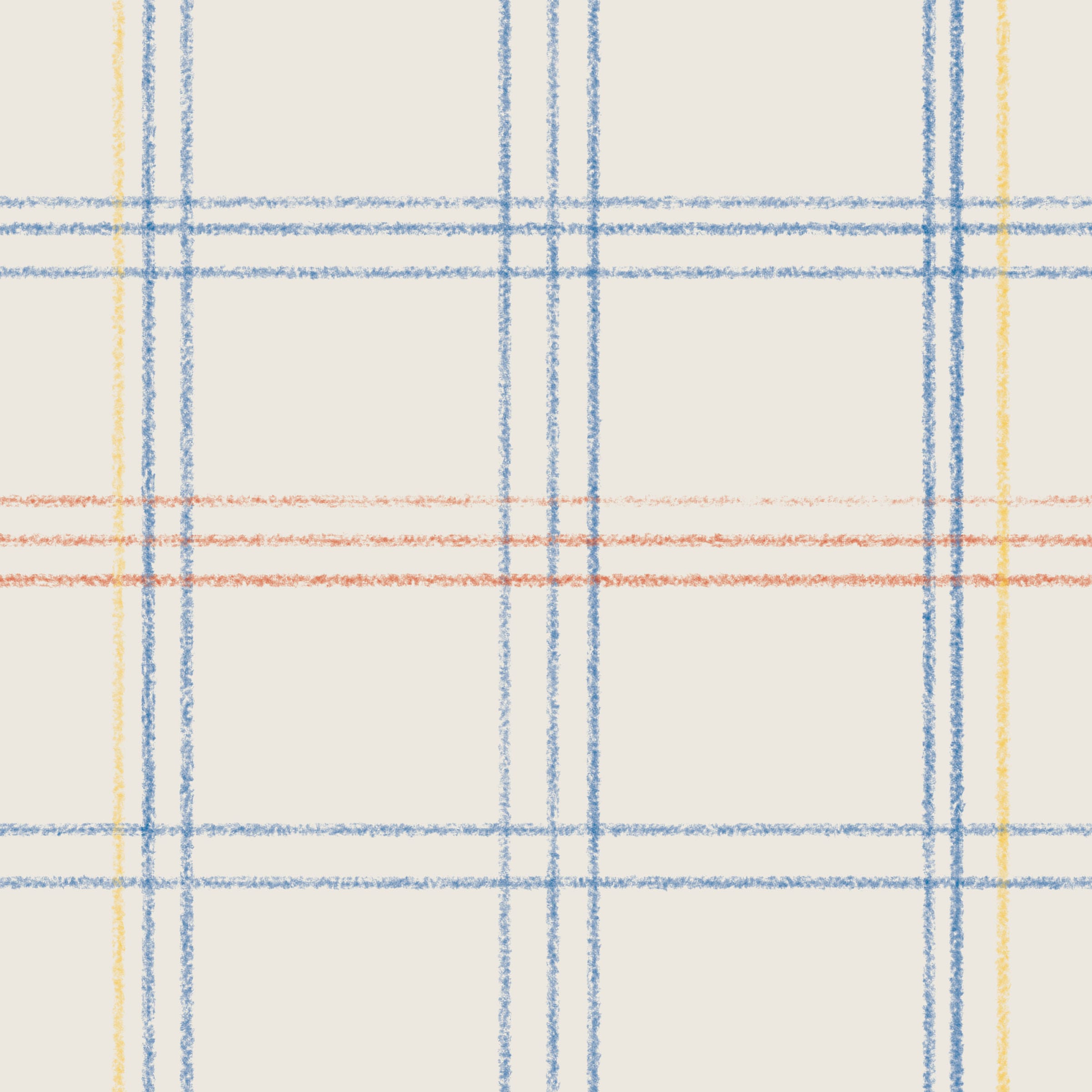 Crayon Lines swatch: a traditional digital art wallcovering customizable by scale, color, and more.
