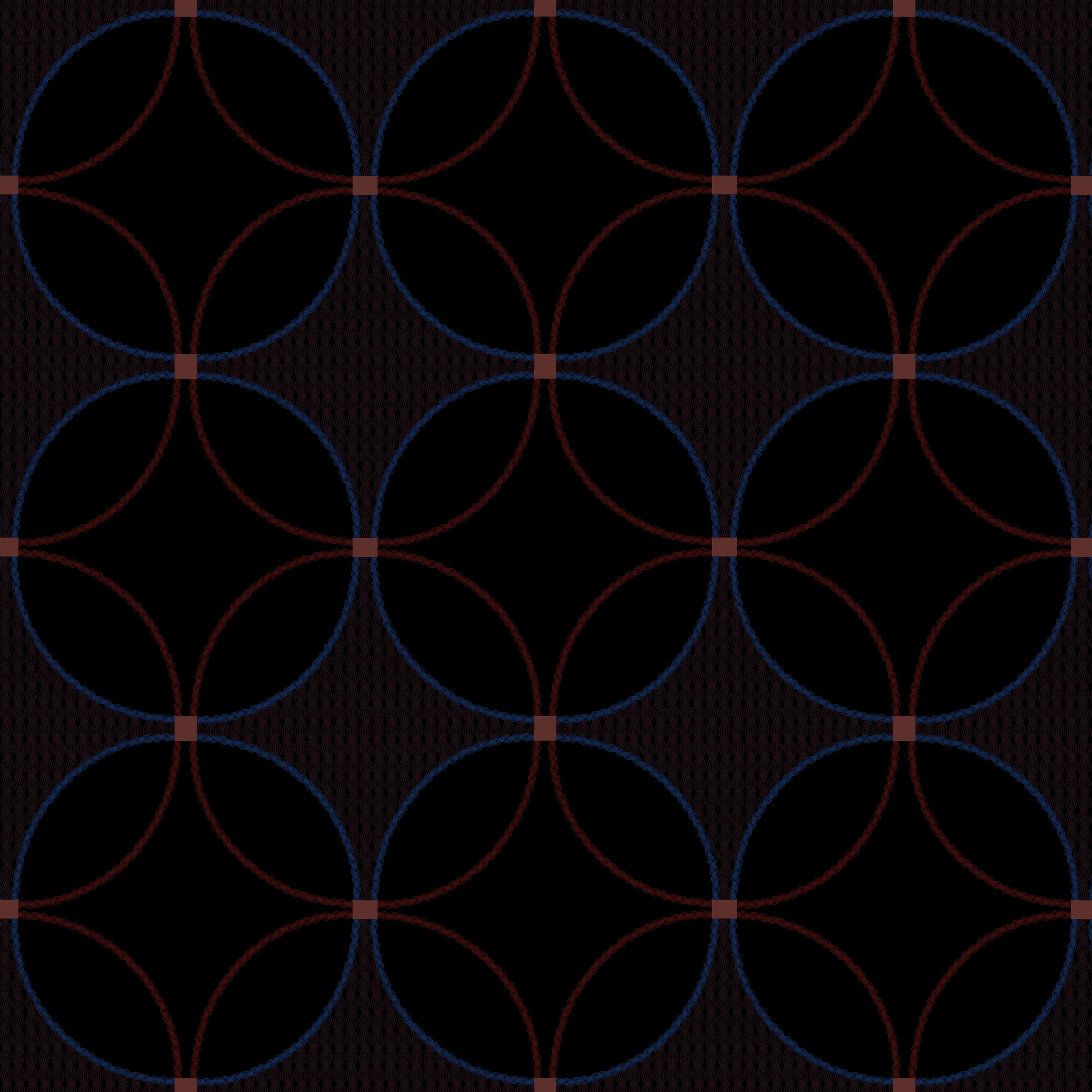 Elliptic Embroidery swatch: a contemporary digital art wallcovering customizable by scale, color, and more.