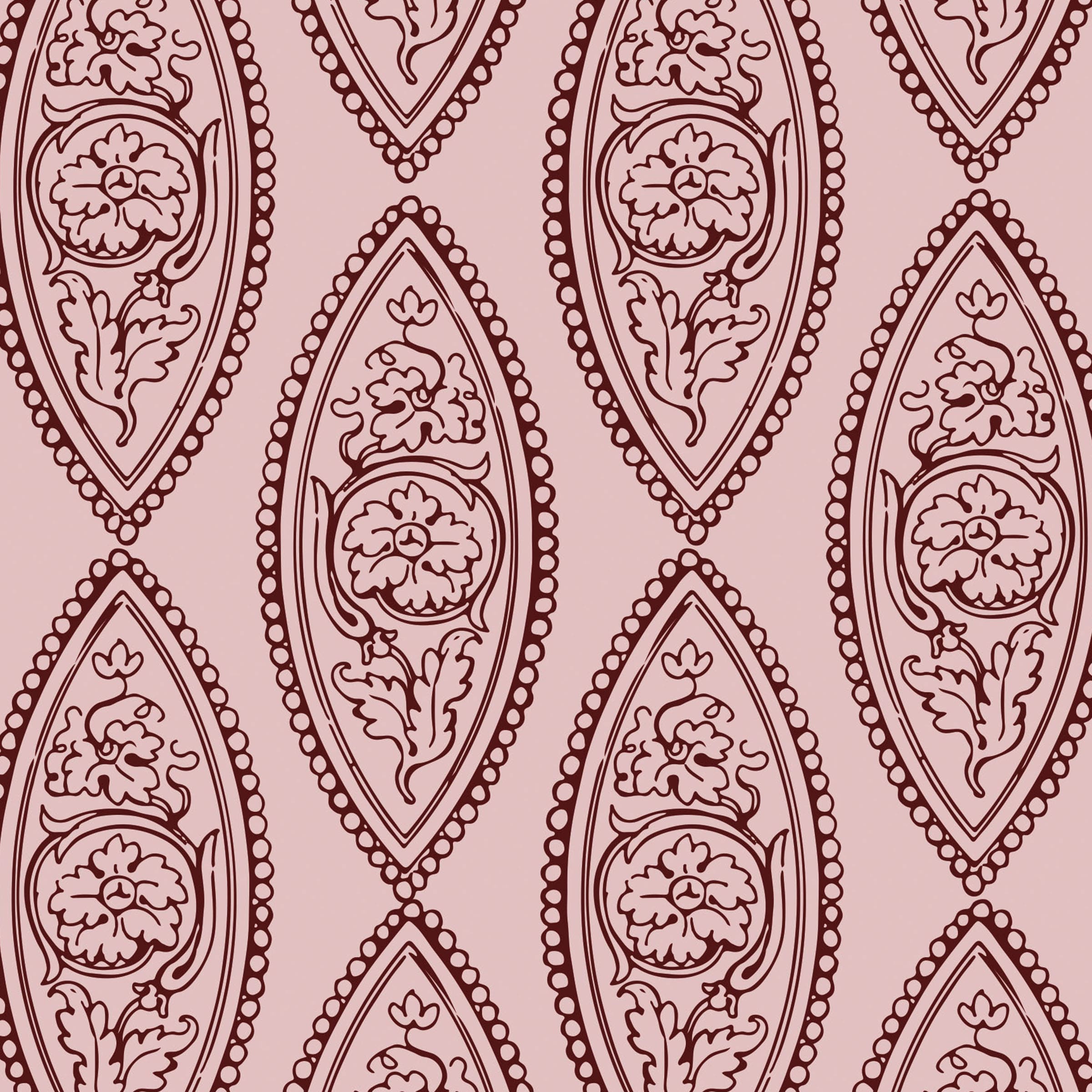 Rhapsody Tonal swatch: a traditional digital art wallcovering customizable by scale, color, and more.