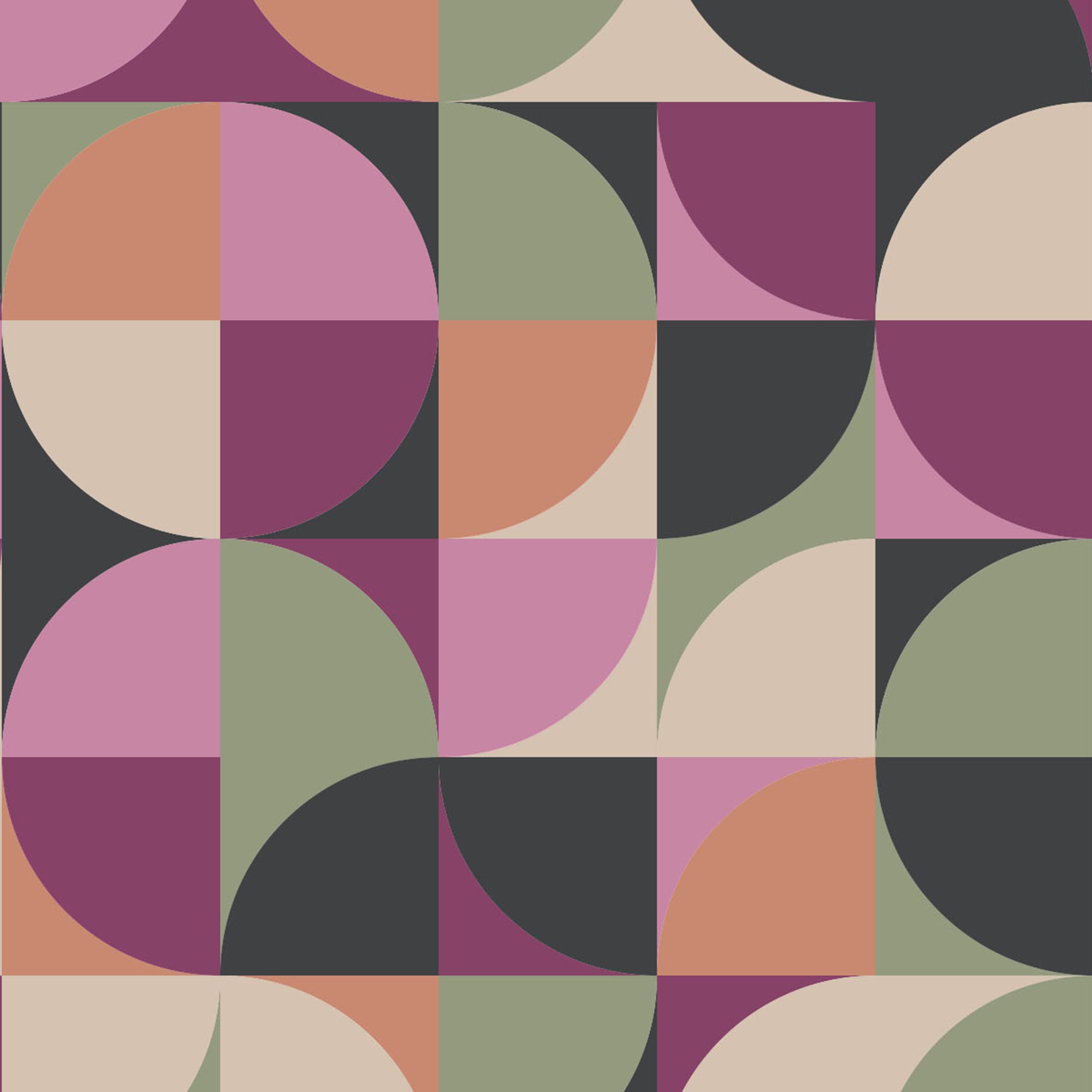 Shifting Shapes swatch:  a contemporary digital art wallcovering customizable by scale, color, and more.