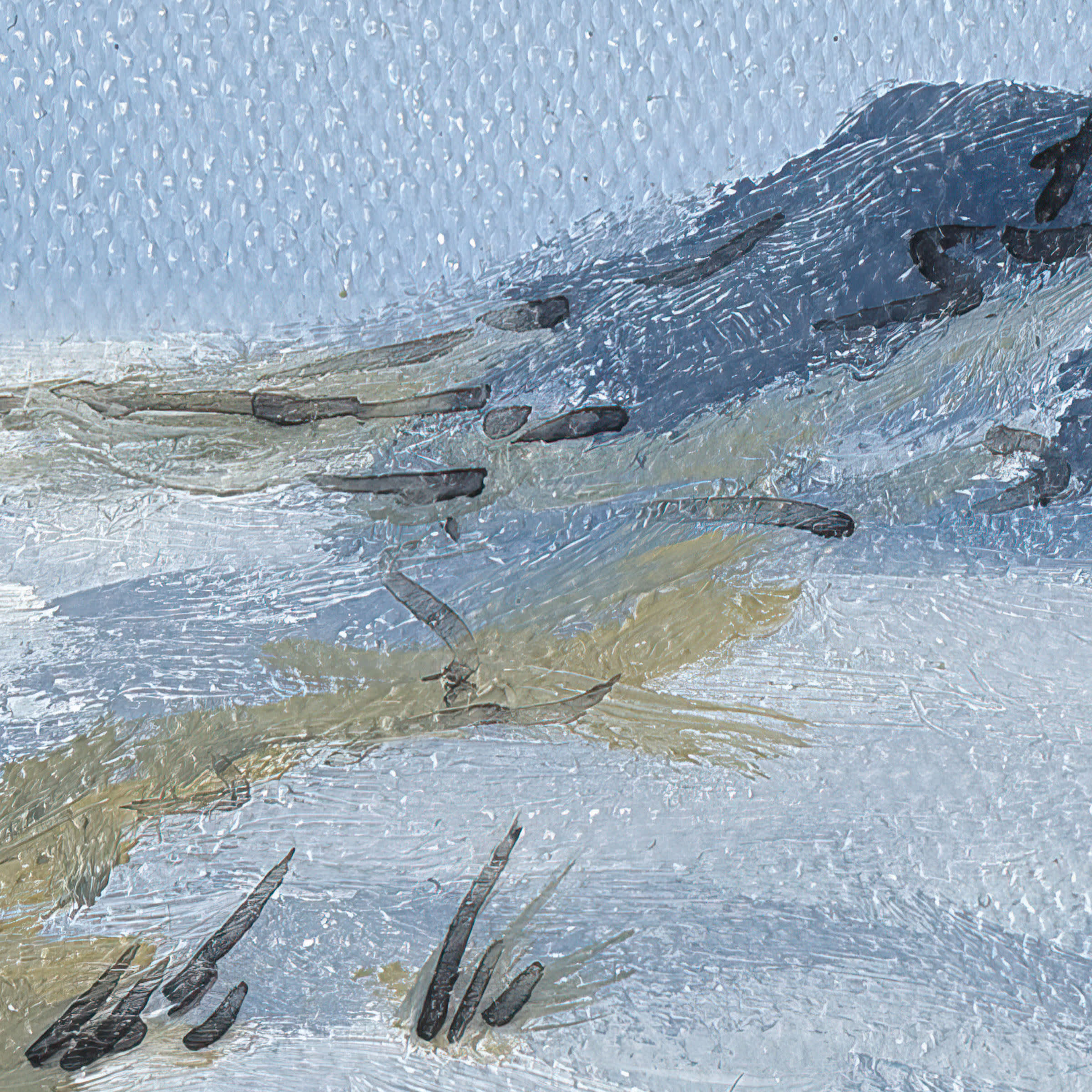 Winter Reverie swatch: a nature-inspired digital art wallcovering customizable by scale, color, and more.