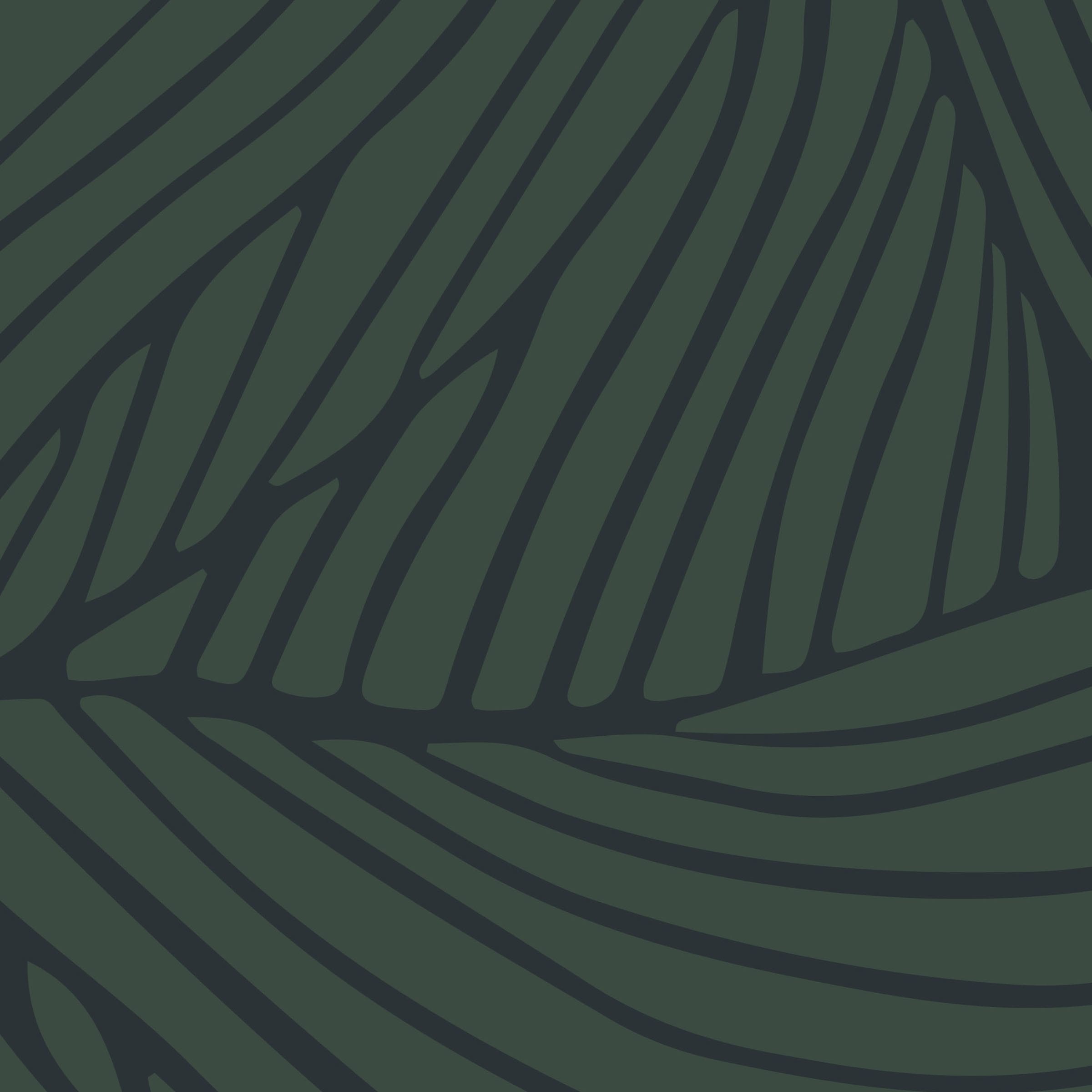 Yasmine Rainforest swatch: a nature-inspired digital art wallcovering customizable by scale, color, and more.