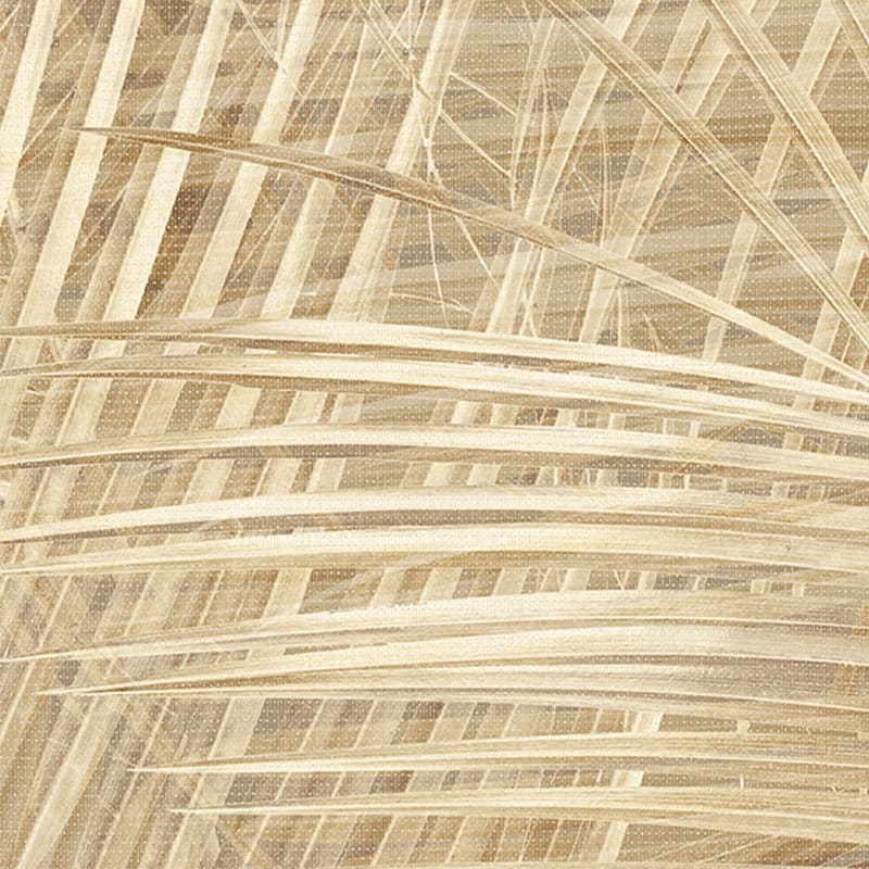 Palm Retreat swatch: a nature-inspired digital art wallcovering customizable by scale, color, and more.