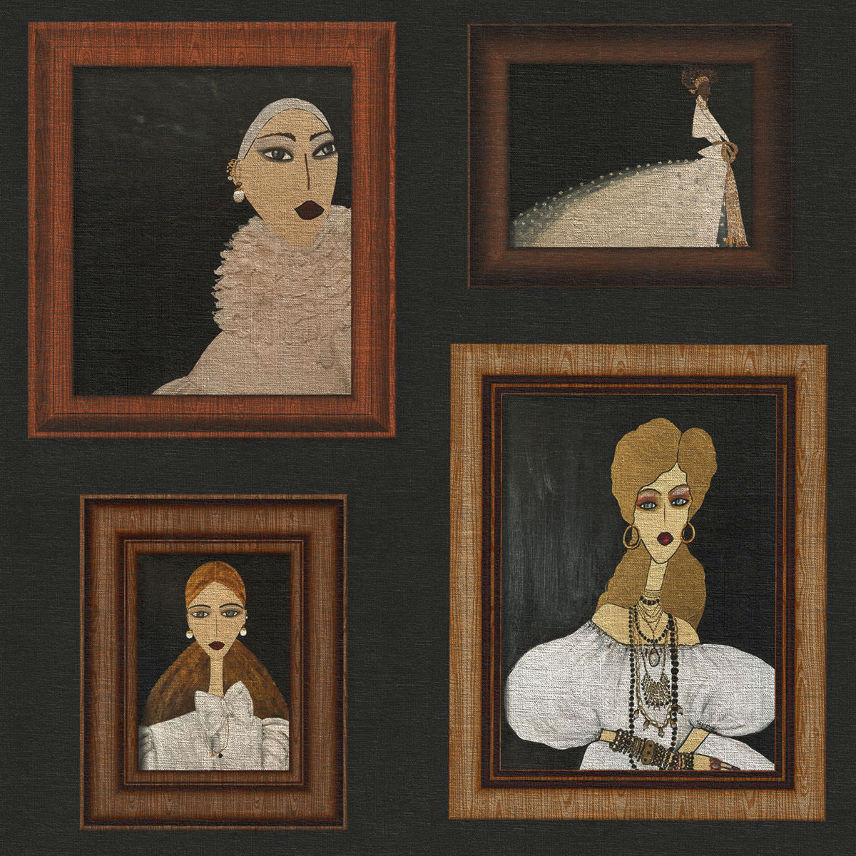 Portrait Gallery, a wallcovering from our Rebecca Moses x Momentum collection