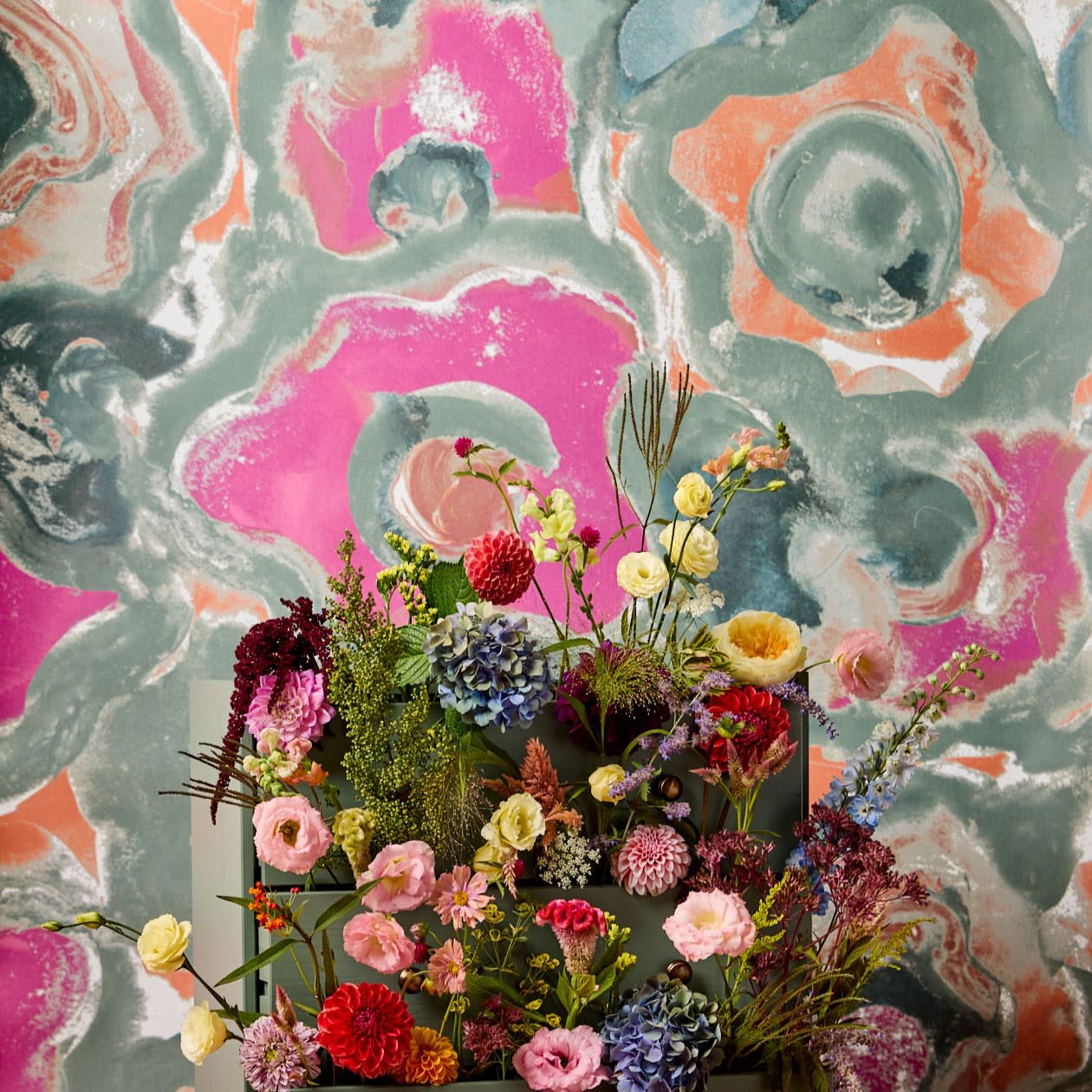 Rebecca Moses wallcovering from Momentum was listed as a top product from List Members at SURFACE Magazine.