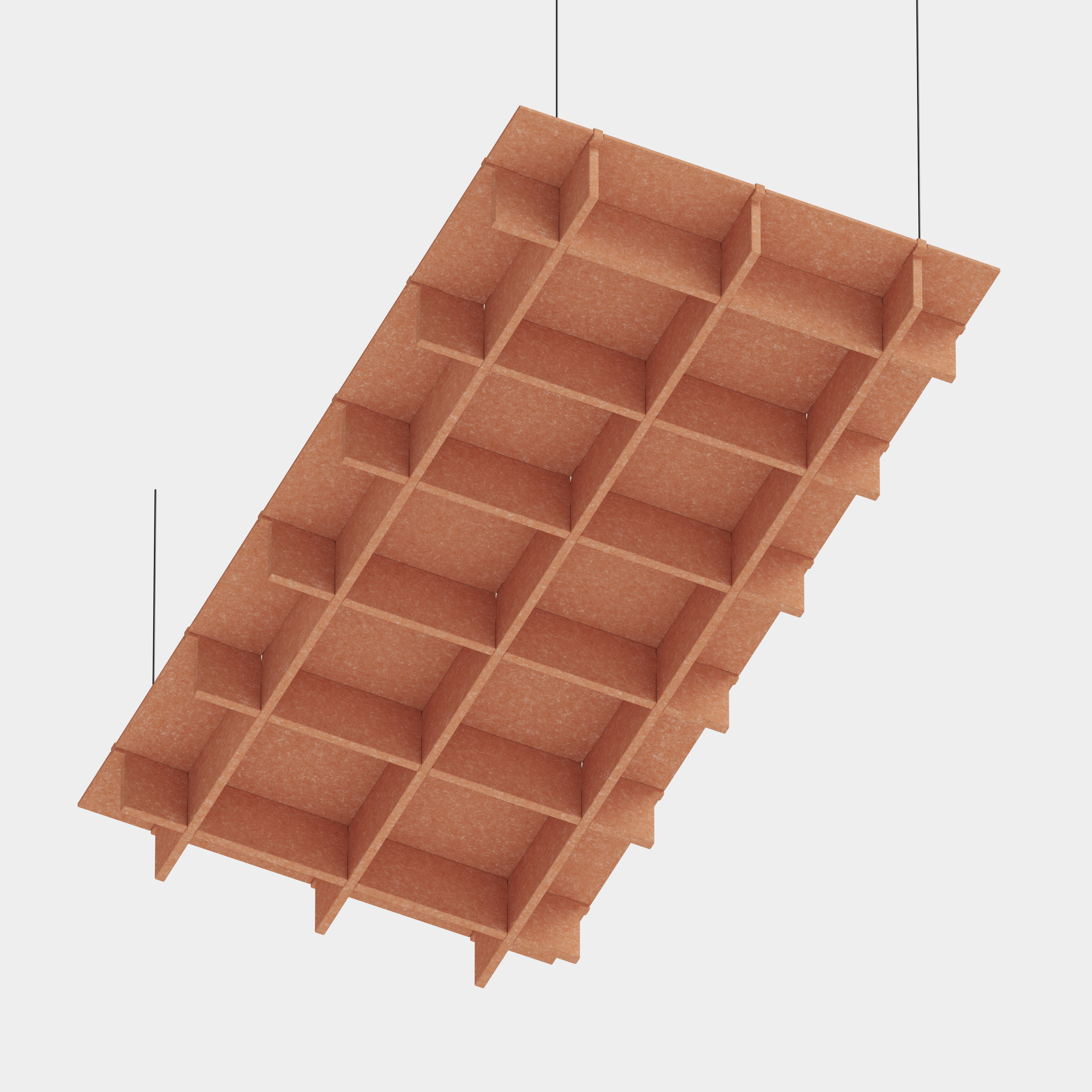 Rectangular Grid Hatch Rectangular Hatch 15/16 - Canyon - Momentum Textiles and Wallcovering